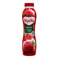 Йогурт 2.5% з наповнювачем фруктовим Полуниця-суниця Чудо п/пл 520г