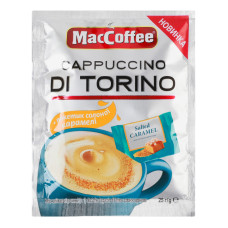 Напій кавовий розчинний з солоною карамеллю MacCoffee 3в1 Cappuccino Di Torino м/у 25г