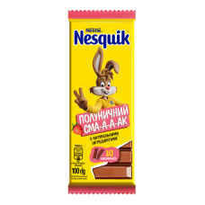 Шоколад молочний з начинкою зі смаком полуниці Nesquik м/у 100г