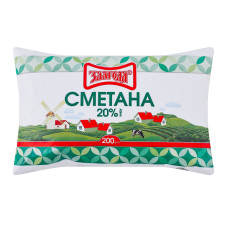 Сметана 20% Злагода м/у 200г Сметана 20% Злагода м/у 200г
