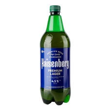 Пиво 1л 4.5% світле фільтроване пастеризоване Преміум Лагер Haisenberg п/пл