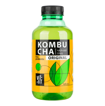 Напій бродіння непастеризований фільтрований Kombucha Original Vit-Fit п/пл 0.5л