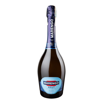 Вино ігристе 0.75л 10-13.5% біле брют Brut Bianco Marengo бут