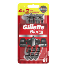 Станок для гоління чоловічий одноразовий Blue3 Gillette 6шт