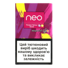Виріб тютюновмісний для електричного нагрівання з фільтром Neo Purple Yellow Boost 20шт Виріб тютюновмісний для електричного нагрівання з фільтром Neo Purple Yellow Boost 20шт