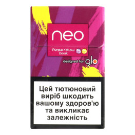 Виріб тютюновмісний для електричного нагрівання з фільтром Neo Purple Yellow Boost 20шт