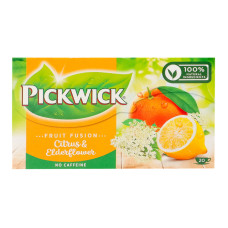 Чай фруктово-трав'яний ароматизований Citrus&Elderflower Fruit Fusion Pickwick к/у 20х2г