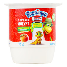 Йогурт 2% Персик Ростишка ст 115г