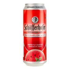 Суміш пива з соком 0.5л 2.5% Кавун-м'ята Schofferhofer