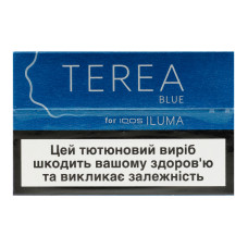 Виріб тютюновмісний для електричного нагрівання з фільтром Terea Blue 20шт