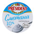 Сметана 10% President ст 180г