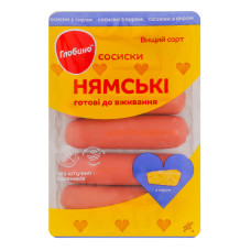 Сосиски з сиром Нямські Глобино в/с лоток 275г