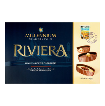 Цукерки шоколадні асорті Riviera Millennium к/у 250г