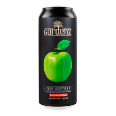 Сидр 500мл 5% газований солодкий білий Яблучний Gardenz з/б