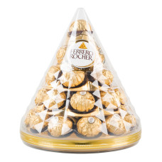 Цукерки вафельні хрусткі покриті молочним шоколадом та подрібненими лісовими горіхами Ferrero Rocher п/у 350г Цукерки вафельні хрусткі покриті молочним шоколадом та подрібненими лісовими горіхами Ferrero Rocher п/у 350г