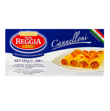 Вироби макаронні з твердих сортів пшениці Cannelloni Pasta Reggia к/у 250г