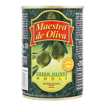 Оливки з кісточкою Maestro de Oliva з/б 280г Оливки з кісточкою Maestro de Oliva з/б 280г