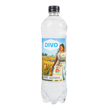Вода питна негазована Divo Voda п/пл 0.7л