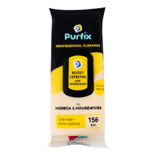Серветки вологі господарські для прибирання Yellow Purfix 156шт