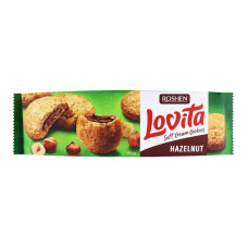 Печиво здобне Hazelnut Soft Cream Cookies Lovita Roshen м/у 127г Печиво здобне Hazelnut Soft Cream Cookies Lovita Roshen м/у 127г