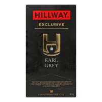 Чай чорний байховий дрібний з ароматом бергамота та цедрою апельсина Earl Grey Exclusive Hillway в/с к/у 25х2г