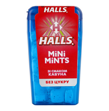 Цукерки без цукру Кавун Mini Mints Halls п/у 12.5г