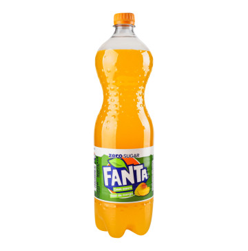 Напій безалкогольний сильногазований соковмісний на ароматизаторах Fanta Манго Zero Sugar п/пл 1.25л