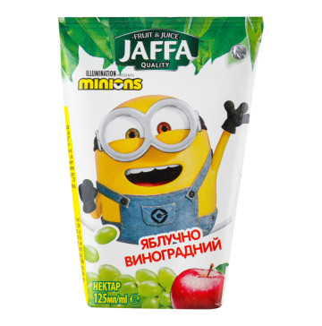 Нектар освітлений Яблучно-виноградний Minions Jaffa т/п 125мл