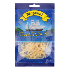 Кальмари сушені солоні Морські м/у 30г Кальмари сушені солоні Морські м/у 30г