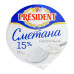 Сметана 15% President ст 180г