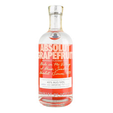 Горілка 700мл 40% ароматизована зі смаком грейпфрута Grapefruit Absolut пл