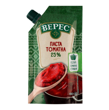 Паста томатна 25% пастеризована Верес 1с д/п 130г