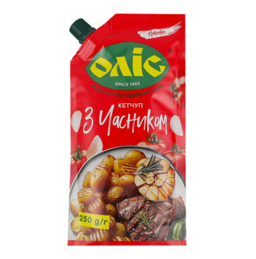 Кетчуп З часником Оліс д/п 250г