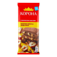 Шоколад молочний Лісові горіхи Корона м/у 85г