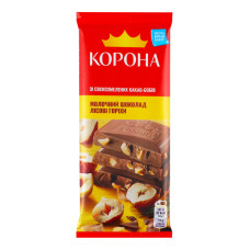 Шоколад молочний Лісові горіхи Корона м/у 85г