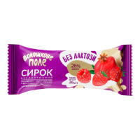 Сирок глазурований 26% безлактозний солодкий з фруктовим наповнювачем Малина-гранат Волошкове поле м/у 36г