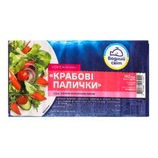 Палички крабові заморожені Океанічні Водний світ в/у 180г