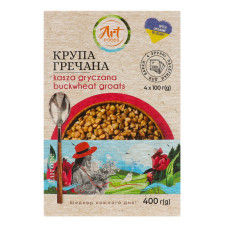 Крупа гречана Art Foods к/у 4х100г