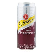 Напій безалкогольний сильногазований Schweppes Pomegranate з/б 330мл