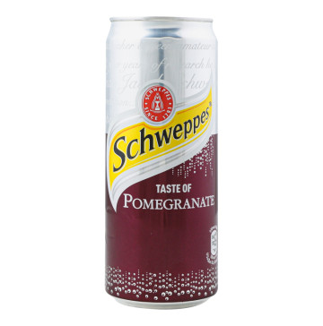 Напій безалкогольний сильногазований Pomegranate Schweppes з/б 330мл