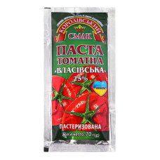 Паста томатна 25% Власівська Королівський смак м/у 70г