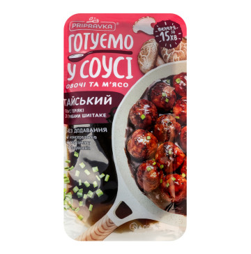 Соус теріякі з грибами шиітаке Тайський Pripravka д/п 140г
