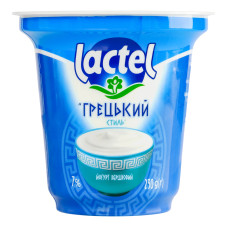 Йогурт 7% вершковий Грецький стиль Lactel ст 230г
