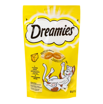 Корм сухий для дорослих котів та кошенят старше 8 тижнів C сиром Dreamies д/п 60г