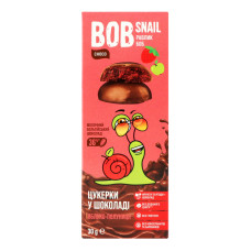 Цукерки в молочному шоколаді Яблуко-полуниця Bob Snail к/у 30г