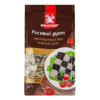 Рис пропарений та чорний Рисовий дует Сто пудів м/у 400г