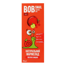 Мармелад натуральний Яблуко-вишня Bob Snail к/у 27г