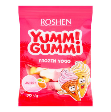 Цукерки желейні Frozen Yogo Yummi Gummi Roshen м/у 70г