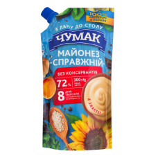 Майонез 72% Справжній Чумак д/п 300г